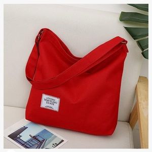 Covelin Women's Retro Large Size Canvas Shoulder Bag